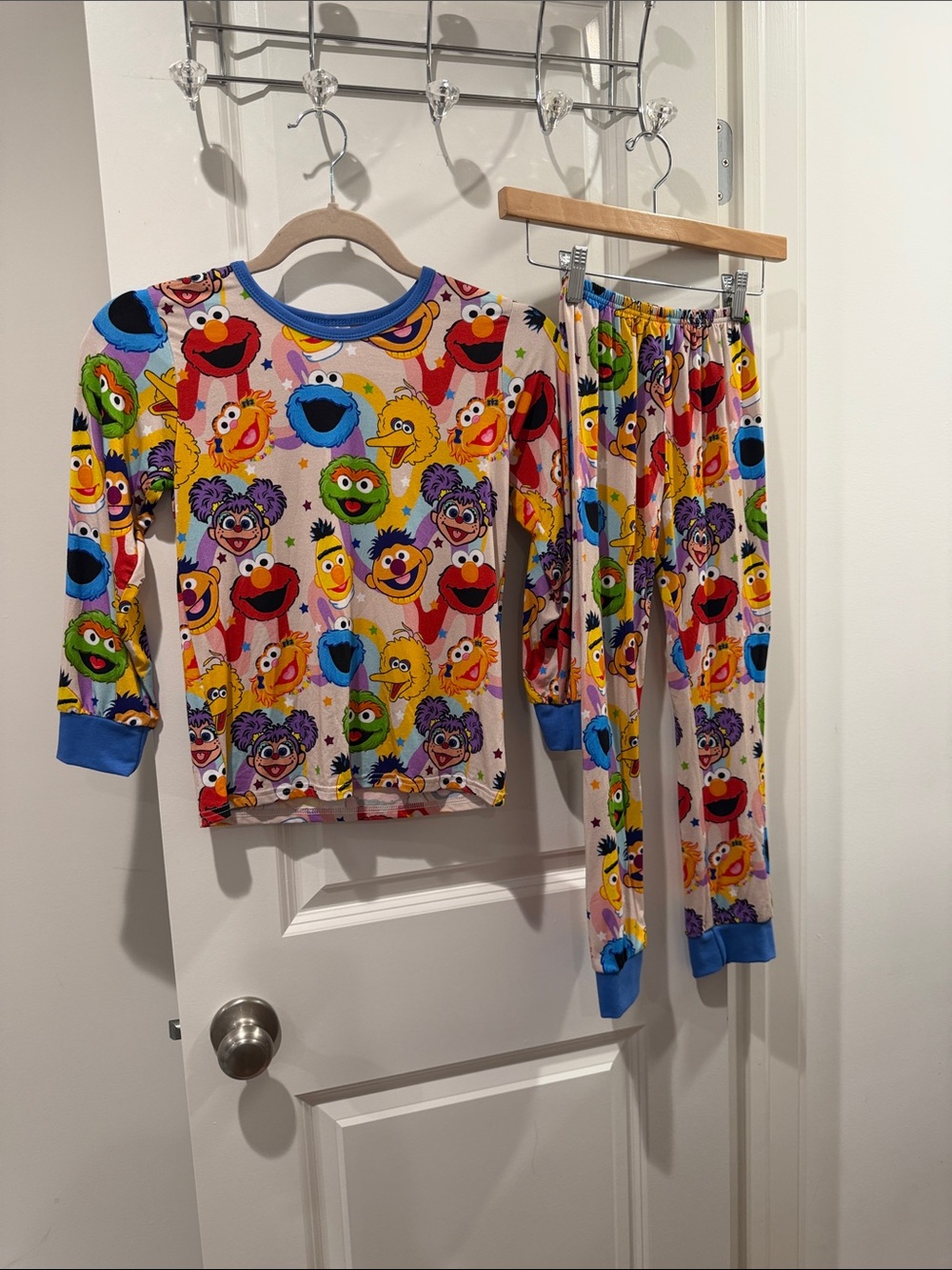 Sesame Street Character Bamboo Pajama Set 7/8 NWOT